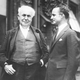 Photo of Thomas Edison with Napoleon Hill after Hill presented Edison with an award that Edison returned (1923)